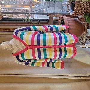 Vintage Styles to Go Striped Cardigan button-up Grandpa sweater MuilColor